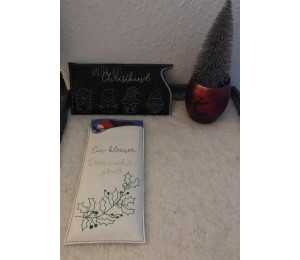 ADVENTSKALENDER 11. Dezember -10 Hüllen Weihnachten Line Art inkl. Blanko